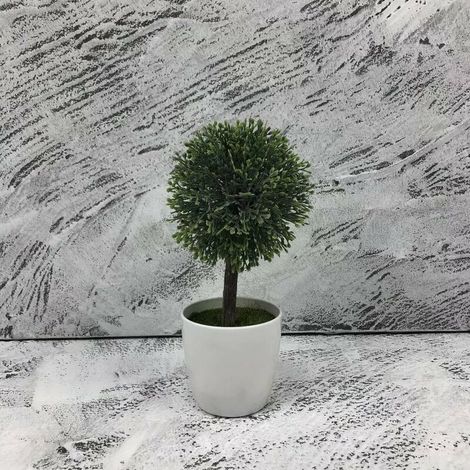 Plante artificielle faux fleur simulation bonsaï plus rose petite décoration de mariage de fenêtre de maison en pot sphérique ((ajouter une plante en pot rose nepeta) (1/4)