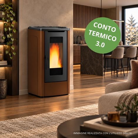 STUFA PELLET VENTIL 10KW DAHIANA AD BRONZO V6 (1/5)