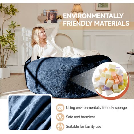 pouf de 6 pieds,pouf,canapé pour adultes,chaise de lecture douce et confortable,adapté à la chambre,balcons et autres endroits-Za (1/5)