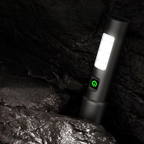Extrem helle, weitreichende Outdoor-Taschenlampe aus Aluminiumlegierung, tragbar und wiederaufladbar, mit extrem langer Akkulaufzeit, geeignet für Bergsteigen und Abenteueraktivitäten, mit ausziehbare