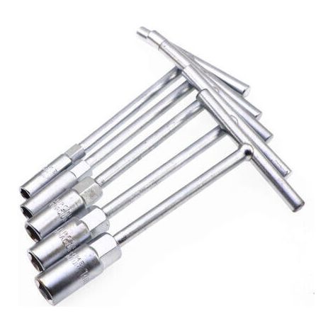 Jeu de clés à douille courtes en T, 8-14 mm tournevis à douille compact, 8, 10, 12, 13, 14 mm. (1/5)