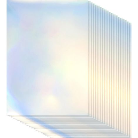 ® 20 Feuilles de Papier Holographique Imprimable - Format A4 - Papier Autocollant en Vinyle Séchage Rapide et Imperméable pour Imprimante à Jet d'Encre/Laser (210 x 297 mm) (1/5)