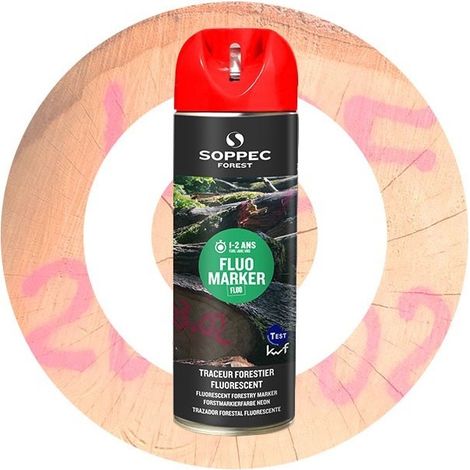 Markierspray rot FLUO Marker Inhalt 500 ml