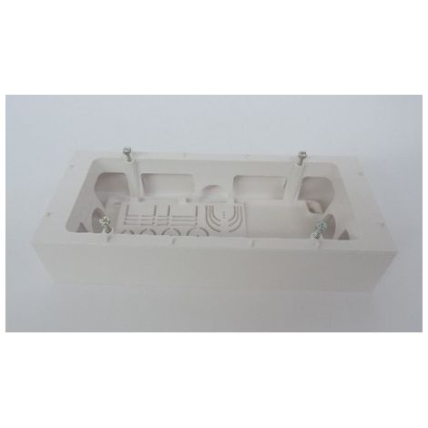 Boitier saillie 3 postes prof 40mm blanc polaire pour appareillage mural ALTIRA SCHNEIDER ALB44446