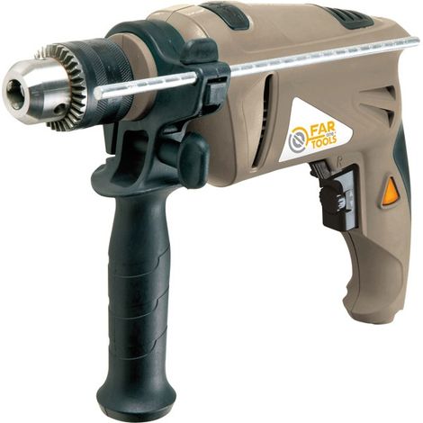 Perceuse a percussion FARTOOLS - IP 13 - 750W - Variateur de vitesse - Inverseur de sens - Mandrin a clé 13mm