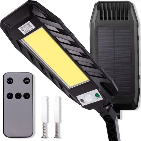 FAROLA SOLAR DE ALTA CALLE 120 LED COB + ASA