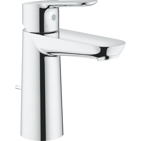 Grohe BauEdge - Grifo de lavabo con desagüe, cromo 23759000 (1/2)