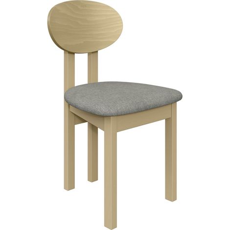 Chaise Victorville 383, Sonoma chêne, 85x47x48cm, Tissu, En bois, Bois (1/5)