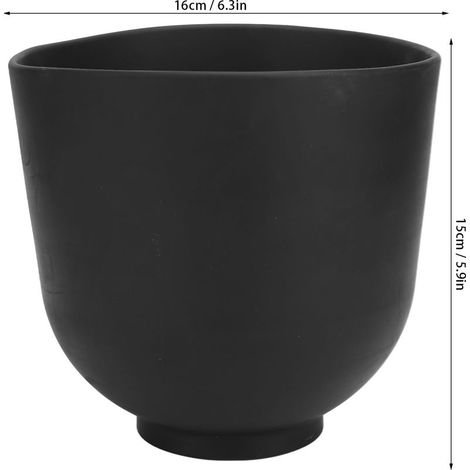 Bol mélangeur facial en silicone DIY pour masques cosmétiques, bol unicolor outil beauté noir (1/5)