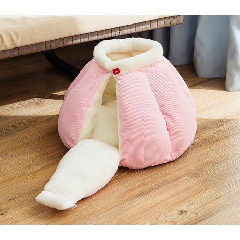 Nid de citrouille chaud et fermé pour chat - Accessoires pour chats