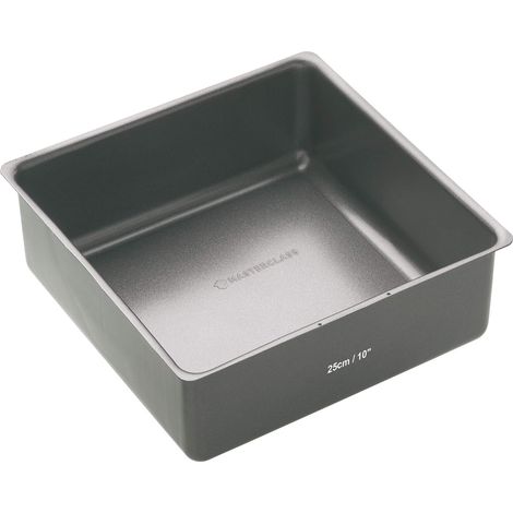 MasterClass Tortiera/Teglia da Forno Antiaderente Profonda con Base Removibile, Quadrata, 25 cm (10'') (1/5)