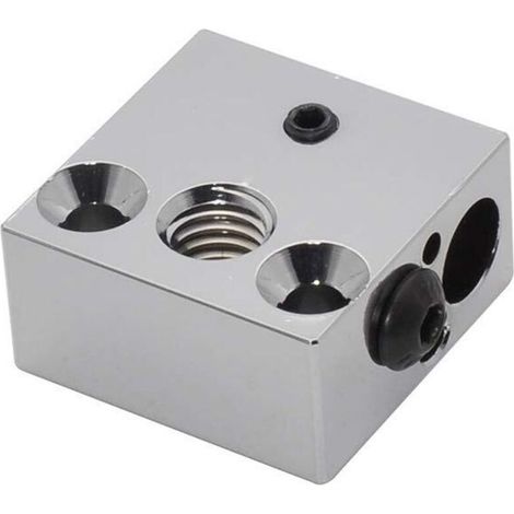 Bloc chauffant plaqué cuivre CR-10 haute température pour extrudeuses tous métaux Hot Ends Ender 3s V2 Ender 3 Pro Ender 5 Pro CR10 S4 S5 (cuivre) (1/5)