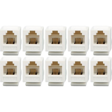10 modules téléphoniques, interface RJ11 facile à utiliser, prise téléphonique antirouille, conception sans outil, adapté aux communications.