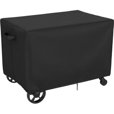 Housse de chariot de barbecue d'extérieur en tissu Oxford 420D imperméable avec cordon de serrage et poignées d'aération pour table de préparation extérieure Force 130 cm (1/5)