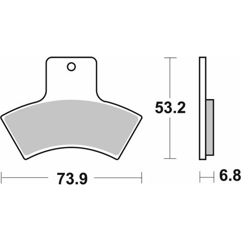 Plaquettes de frein SBS neuves KH270 tout-terrain couleur or fritté compatibles avec : Polaris, Quadzilla