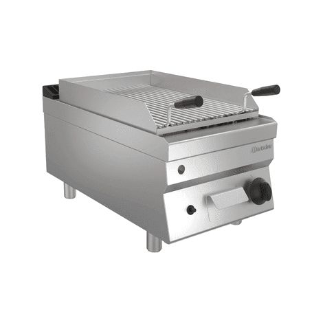 Grill inox pierre pierre de lave gaz, 1 zone, à poser, 7000 W, GAZ