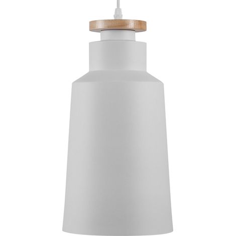 Lámpara de techo de metal negro y blanco 189 cm pantalla bicolor acabado mate estilo moderno Neva