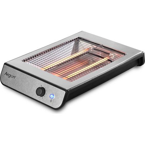 ARGON tostador horizontal plano inoxidable 600w , Tostador plano 600W inoxidableMarca: ArgonTostador plano ideal para hacer tostadas, croissants, barras de pan2 tubos d (1/2)