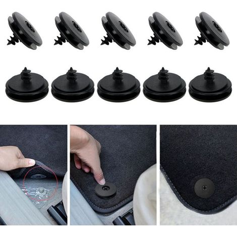 Patins pour meubles, fixations pour tapis de voiture, 20 fixations pour tapis de voiture, fixations universelles pour tapis de voiture, supports de fixation antidérapants, fixations pour tapis de voit (1/4)