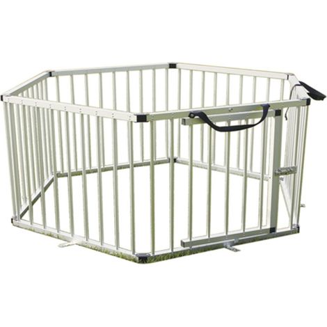 Clôture hexagonale en aluminium pour chiens