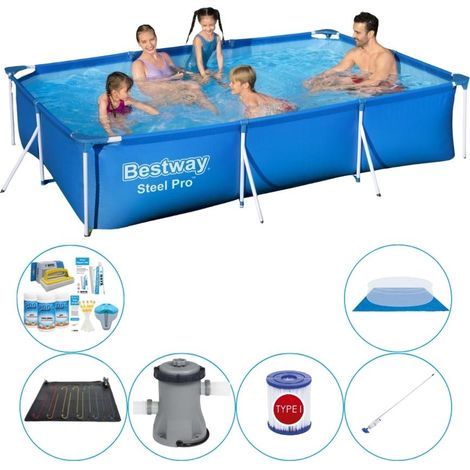 Bestway Bestway Steel Pro Rectangulaire - 300x201x66 cm - 7-pièces S22078