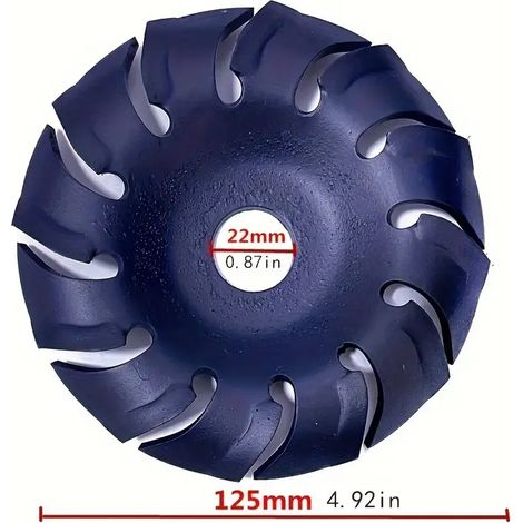 125/22 mm Holzbearbeitungsschleifscheibe, Holzbearbeitungsschleifschere, Winkelschleifer, Polierscheibe, Winkelschleifer