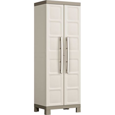 Armadietto con Scaffali Excellence Beige e Talpa 182 cm Keter (1/5)