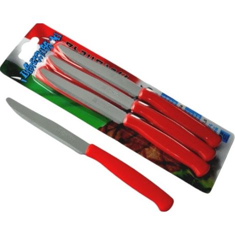 Svanera Bistecchissimi set 6 coltelli tavola rosso 11,5 cm