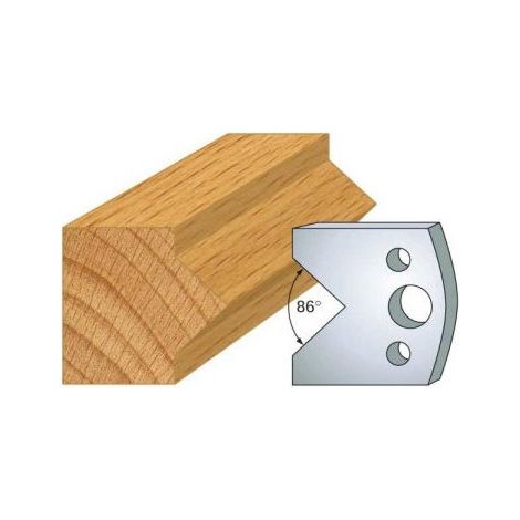 Leman - Jeu de 2 fers profilés acier Ht.40 mm N°034