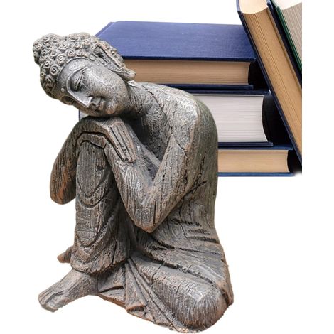Statue de Bouddha pour Jardin Figurine de Bureau Sculptures Spirituelles (1/5)