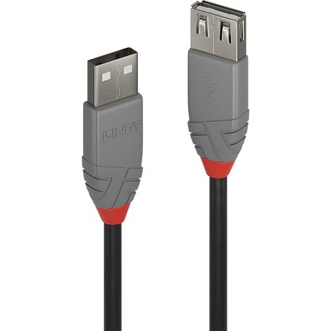 Lindy 36705 cavo USB USB 2.0 5 m USB A Nero, Grigio