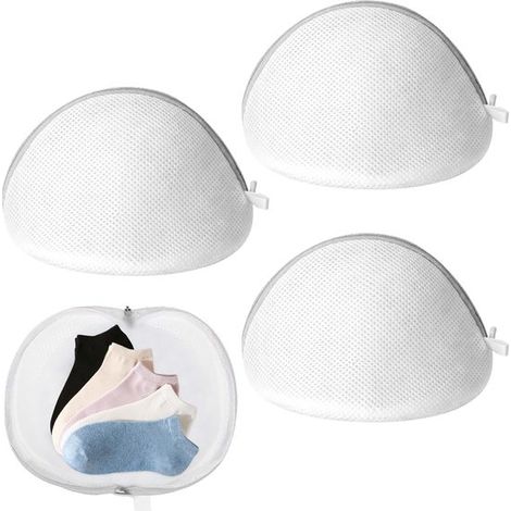 Set di 4 sacchetti per il bucato di reggiseni, adatti per reggiseni, pizzi, calze e collant lavabili in lavatrice, riutilizzabili e salvaspazio. (1/5)