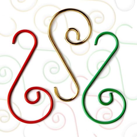 Set mit 120 Christbaumschmuckhaken – Drahtbänder zum Aufhängen von Christbaumschmuck – Verschiedene Farben (1/4)