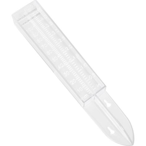 Pluviomètre 120 ml à double échelle, outil de mesure de pluie extérieur en plastique (1/5)