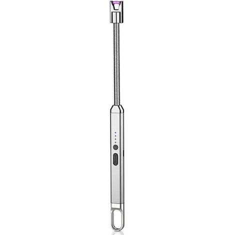 Briquet à bougie allongé FACAI, briquet électrique avec affichage LED de la batterie, interrupteur de sécurité, briquet [142] (1/4)