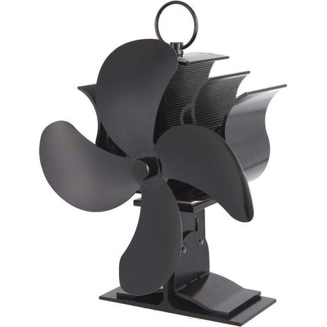 Ventilateur et turbine de chaudière,Ventilateur thermique à double tête, 8 pales, 20X17X9cm (1/5)
