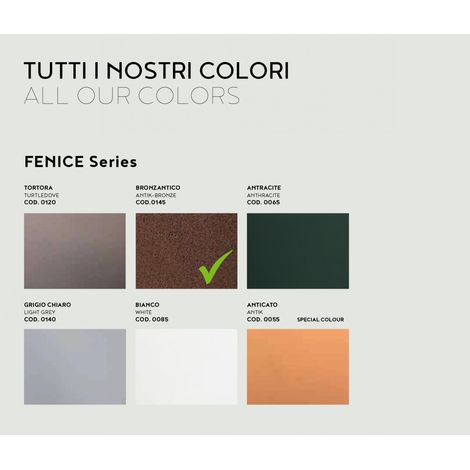 Vaso fioriera angolare liscio in resina Fenice cm. 100 x 100 BRONZANTICO (1/2)