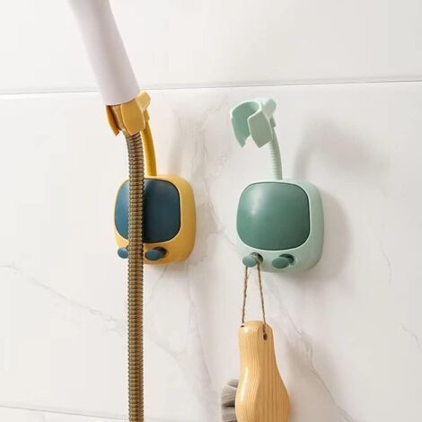 Universal Shower Head Holder (2 Pack), 360 Degree Adjustable, No Drilling, Suction Cup Wall Mount Bracket. (1/5)