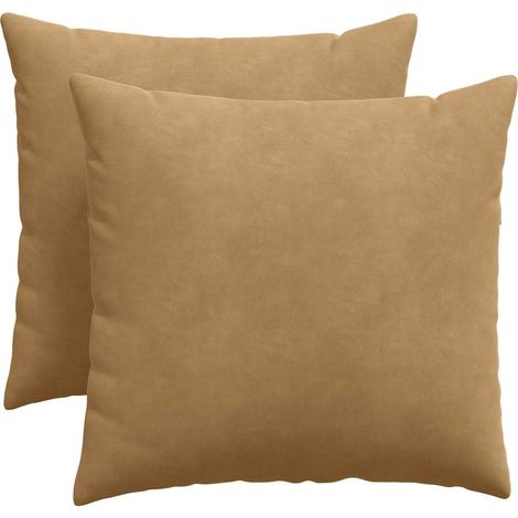 Maison Exclusive - Coussins de canapé 2 pcs Marron 50 x 50 cm