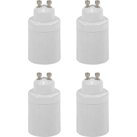 Adaptateur 4X GU10 vers E26/E27 : adaptateur de culot à baïonnette GU10 vers douille à vis Edison E26/E27 (1/5)