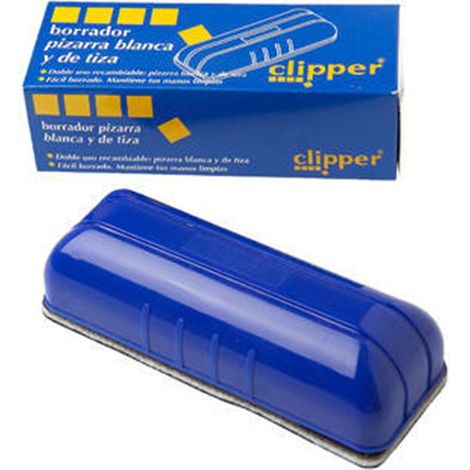 ALPINO BORRADOR PIZARRA BLANCA Y NEGRA CLIPPER