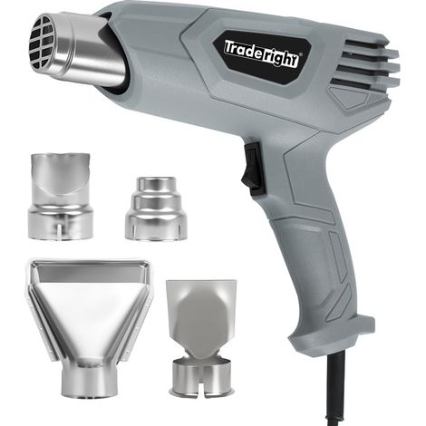 Traderight 2000W Heat Gun Hot Air Blower 2 Temperature Paint Remover 4 Nozzles (1/5)