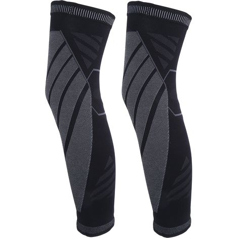2-teilige, leichte Sommer-Knieschoner aus gestricktem Nylon mit weichen, langen Ärmeln für Sport, Größe XL