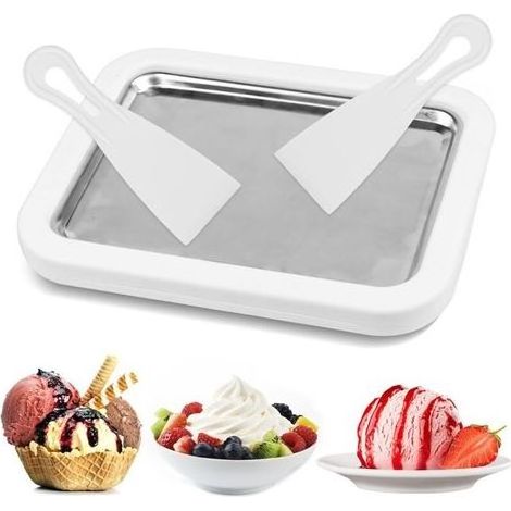 Multifunktionale Eismaschine für Eiscreme, Sorbet, Joghurt, Gelato, 2 in 1, integrierte Spatel - (1/5)