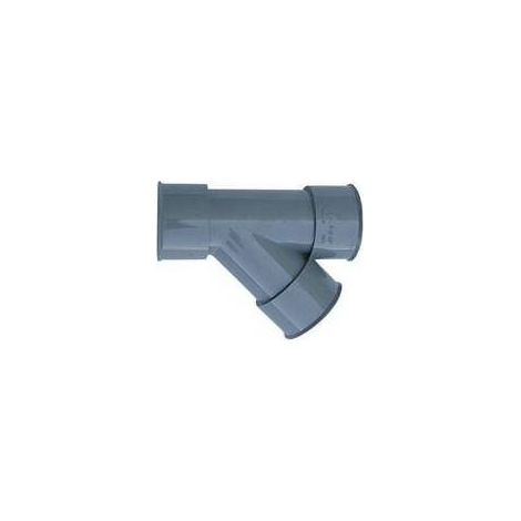 Derivazione 45° ff pvc grigio diam. 40