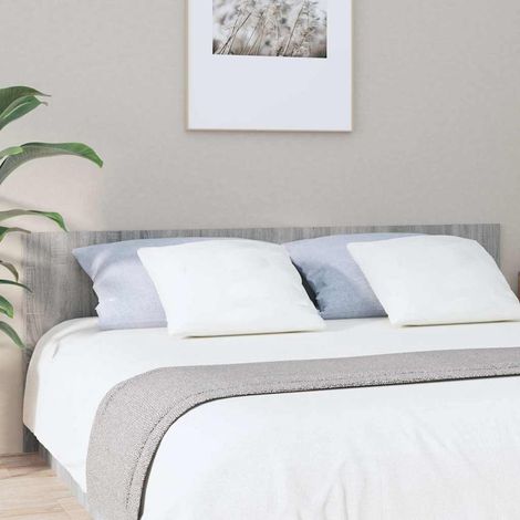 Testiera Letto Grigio Sonoma 200x1,5x80 cm Legno Ingegnerizzato vidaXL
