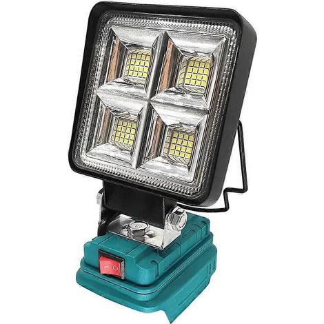 Lampe de travail sans fil à 64 LED, projecteur de 10 cm, rechargeable, compatible avec les batteries 18 V (1/5)