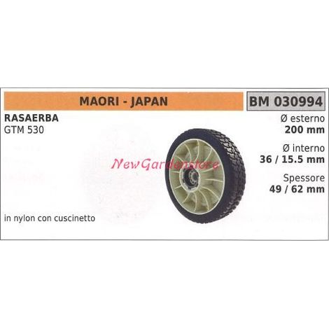 Ruota MAORI rasaerba tosaerba tagliaerba GTM 530 030994