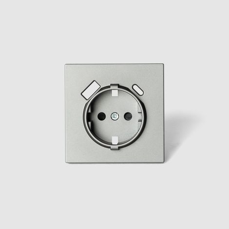 Teclas y Tapas para Mecanismos Luxe 990 Gris Antracita USB + Schuko