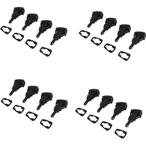 Kit de 16 buses de lave-glace avant de rechange pour Chrysler Dodge Ram 5116079AA, 4805742AB, 5303833AA (1/5)